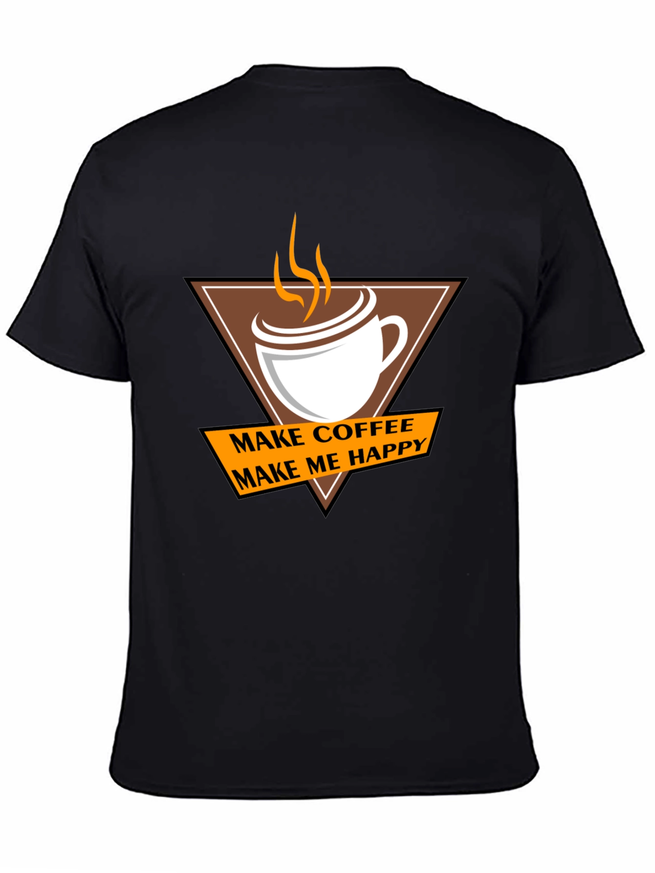 Coffee Makes Me Happy T-Shirt - Casual Style