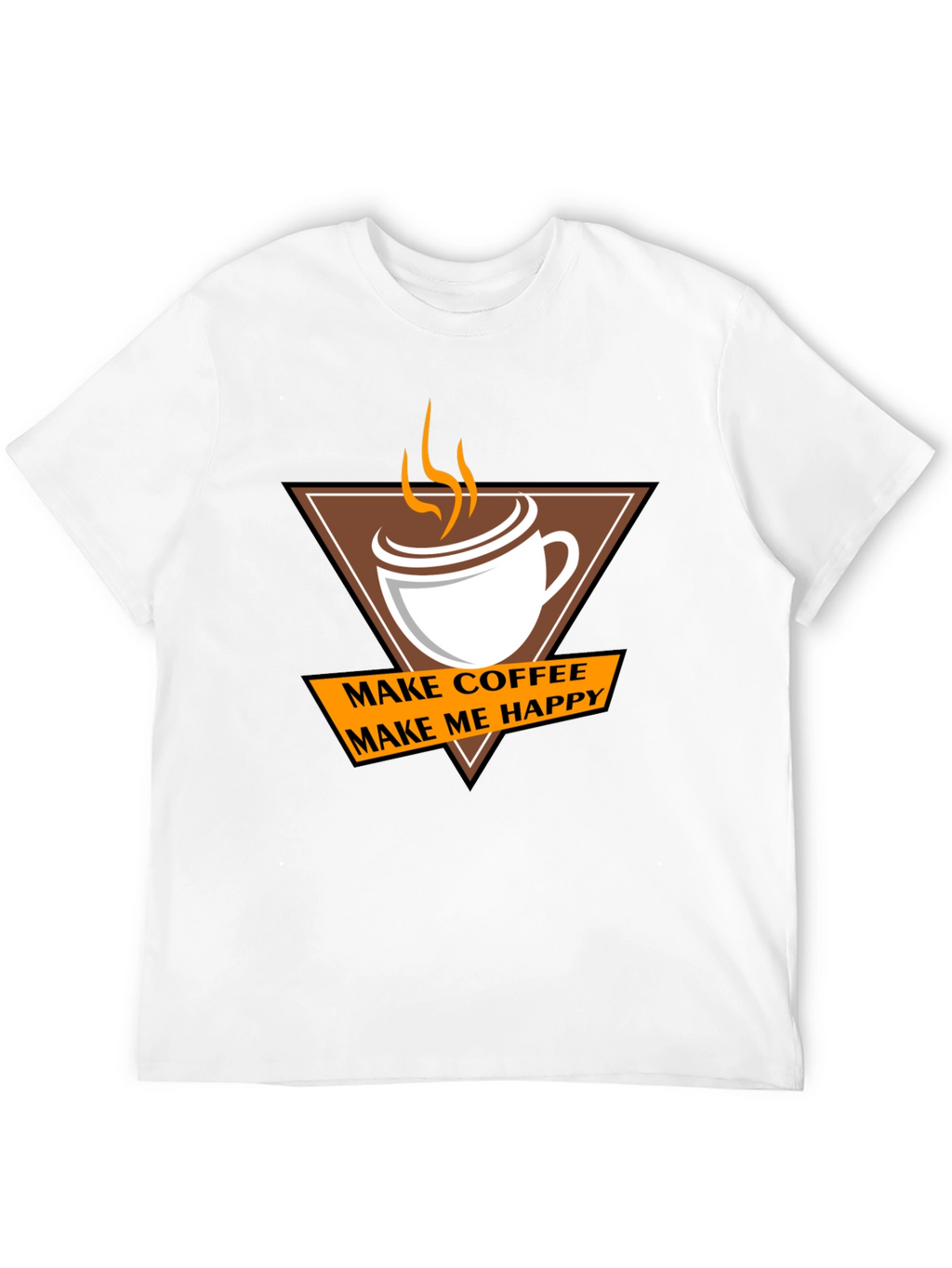 Coffee Makes Me Happy T-Shirt - Casual Style