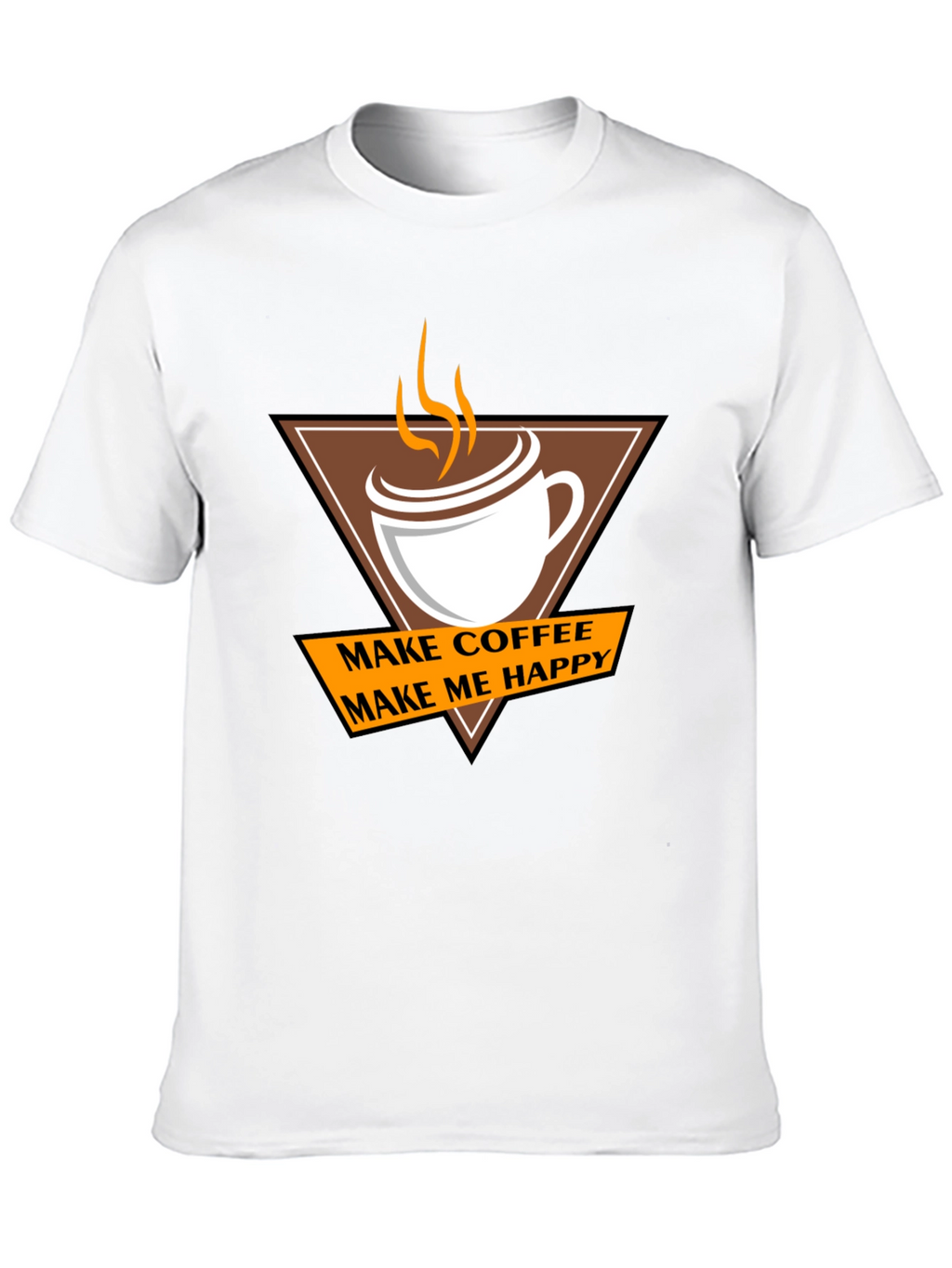 Coffee Makes Me Happy T-Shirt - Casual Style