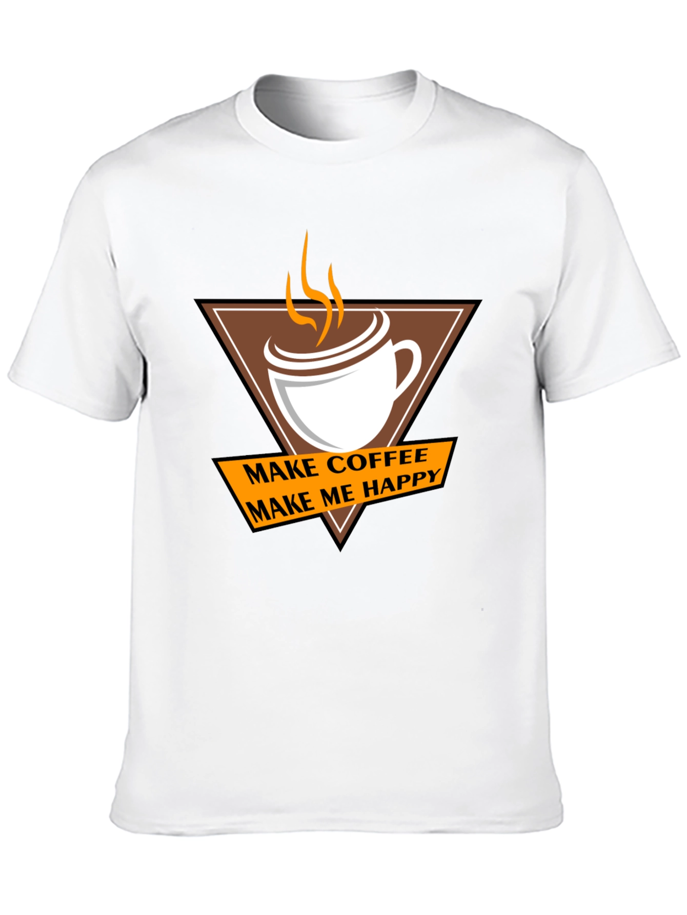 Coffee Makes Me Happy T-Shirt - Casual Style