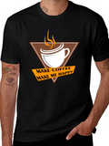 Coffee Makes Me Happy T-Shirt - Casual Style