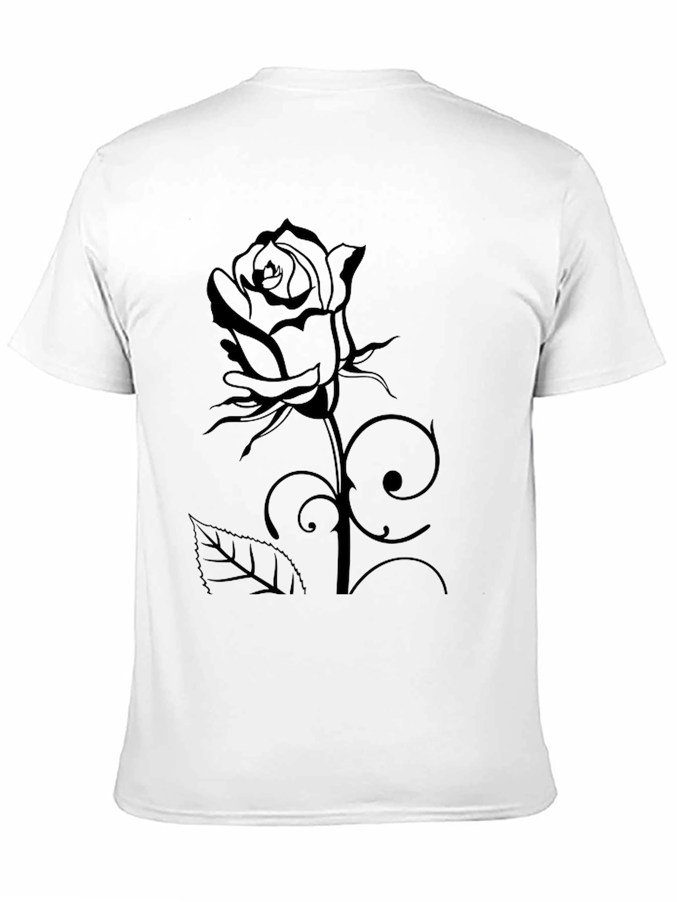 Black Rose Graphic Tee - Stylish Unisex T-Shirt