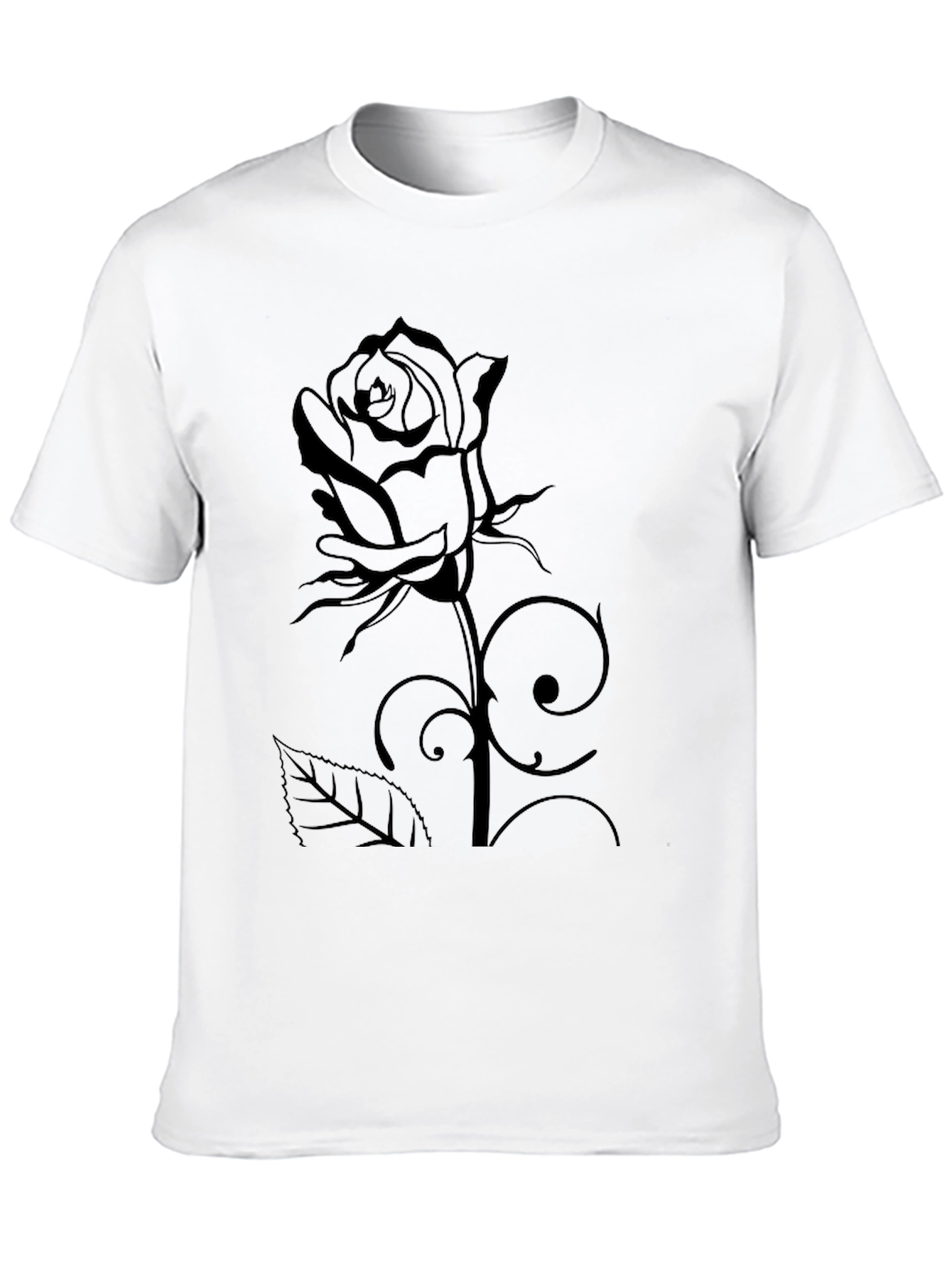 Black Rose Graphic Tee - Stylish Unisex T-Shirt
