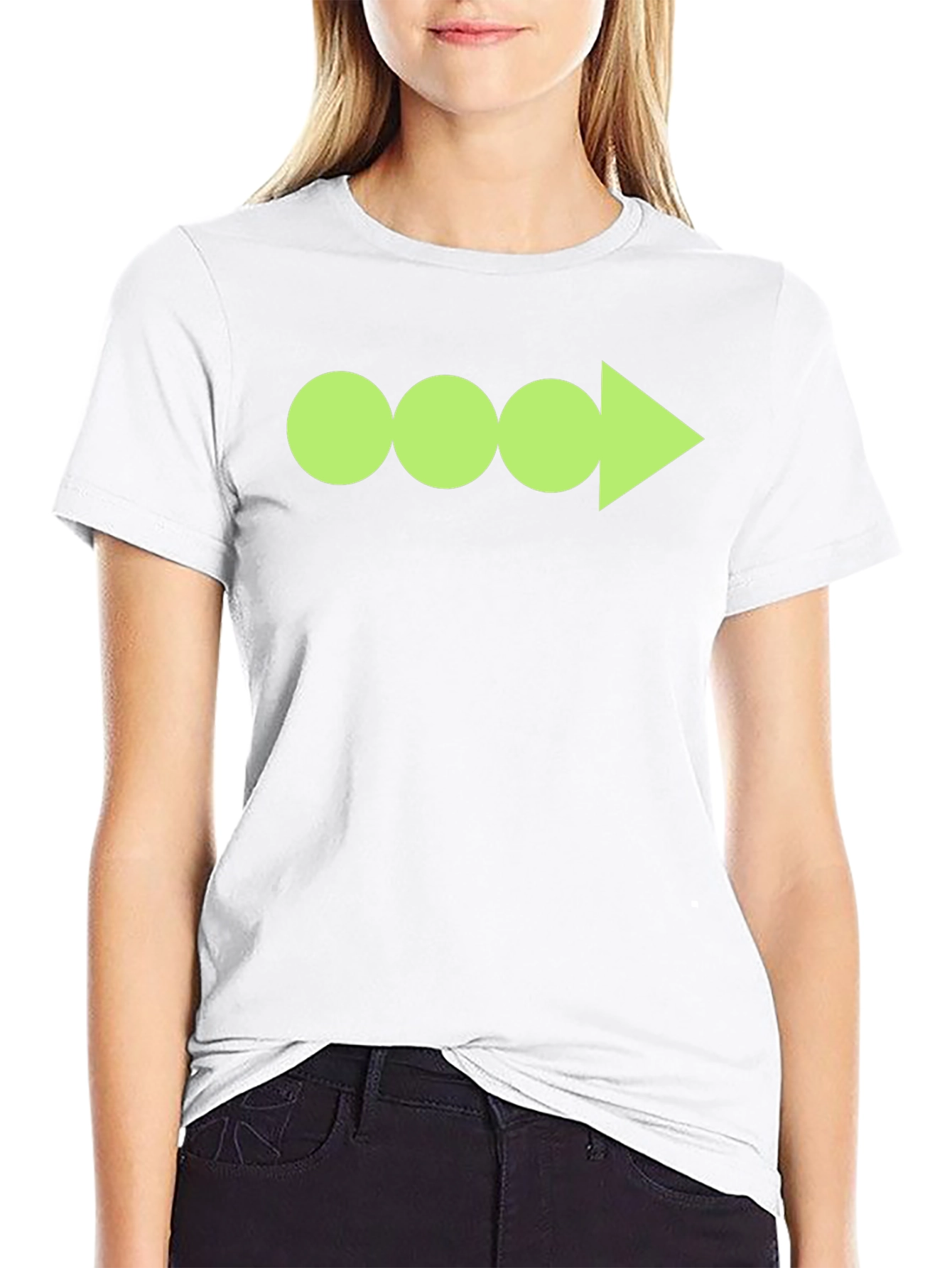 Funky Graphic Tee - Circles and Arrow Design!