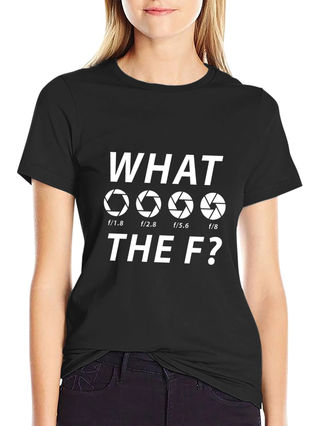 Photographer What the F? Aperture Black T-Shirt