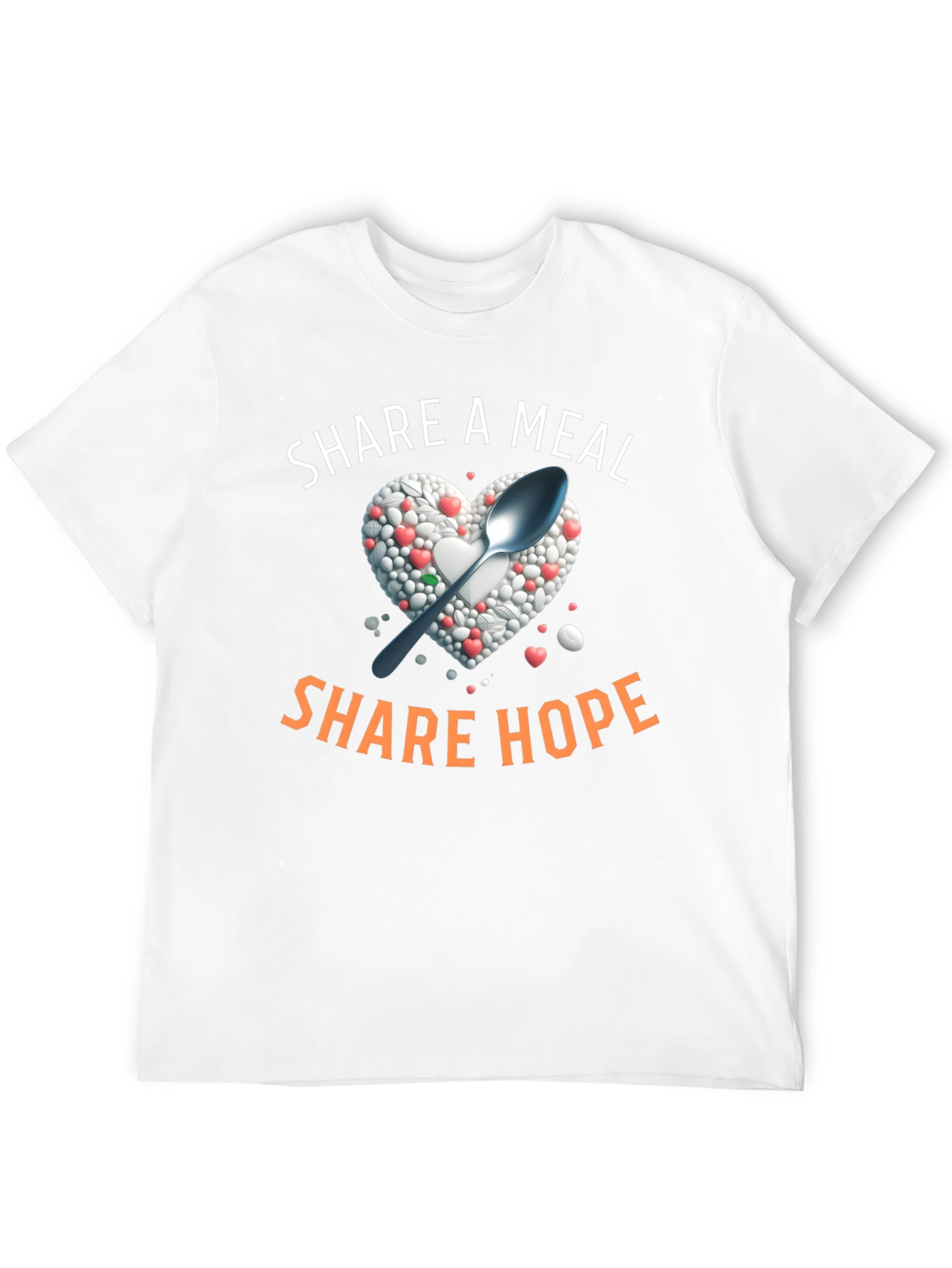 Share A Meal T-Shirt - Heart & Spoon Design