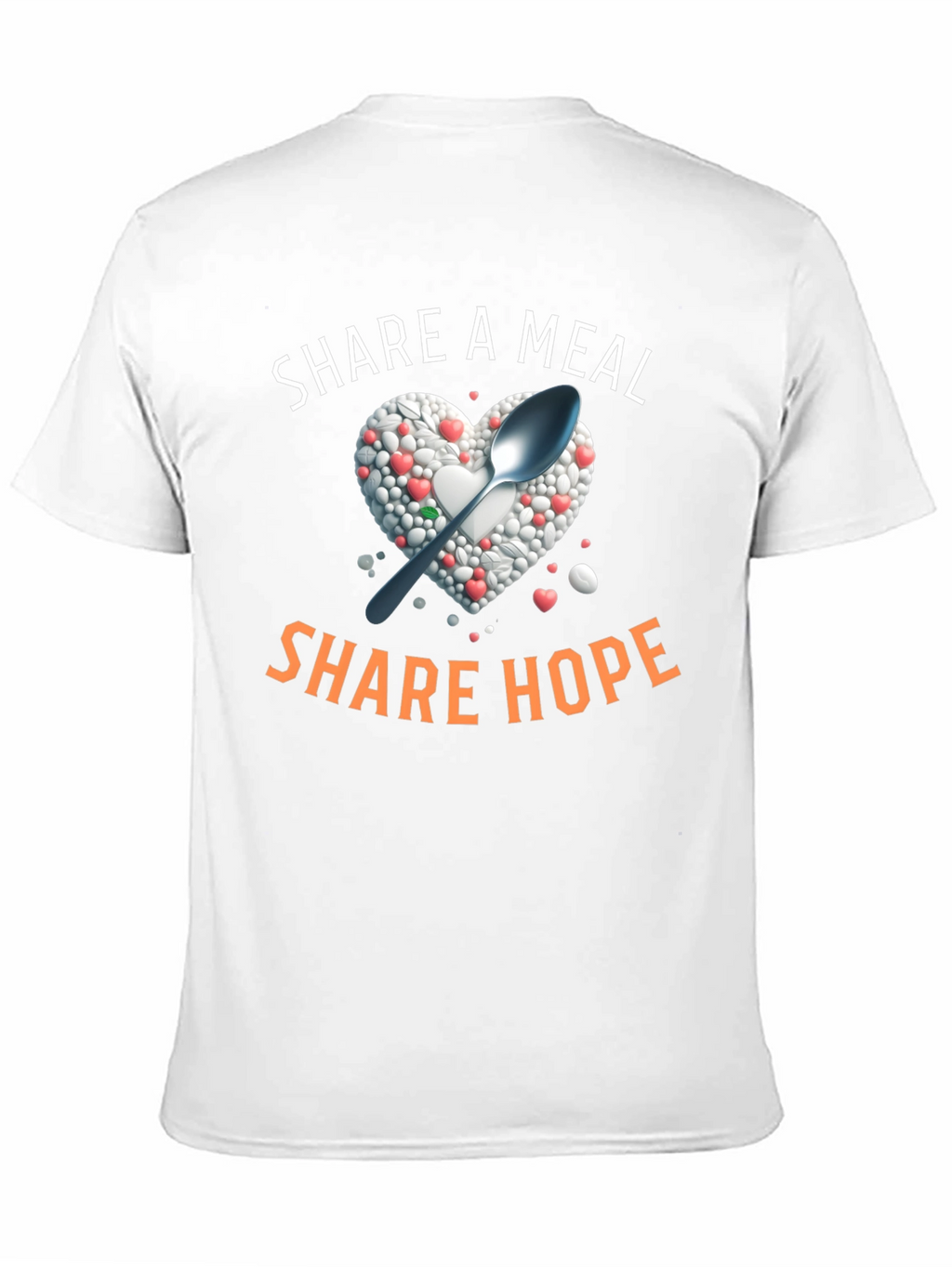 Share A Meal T-Shirt - Heart & Spoon Design