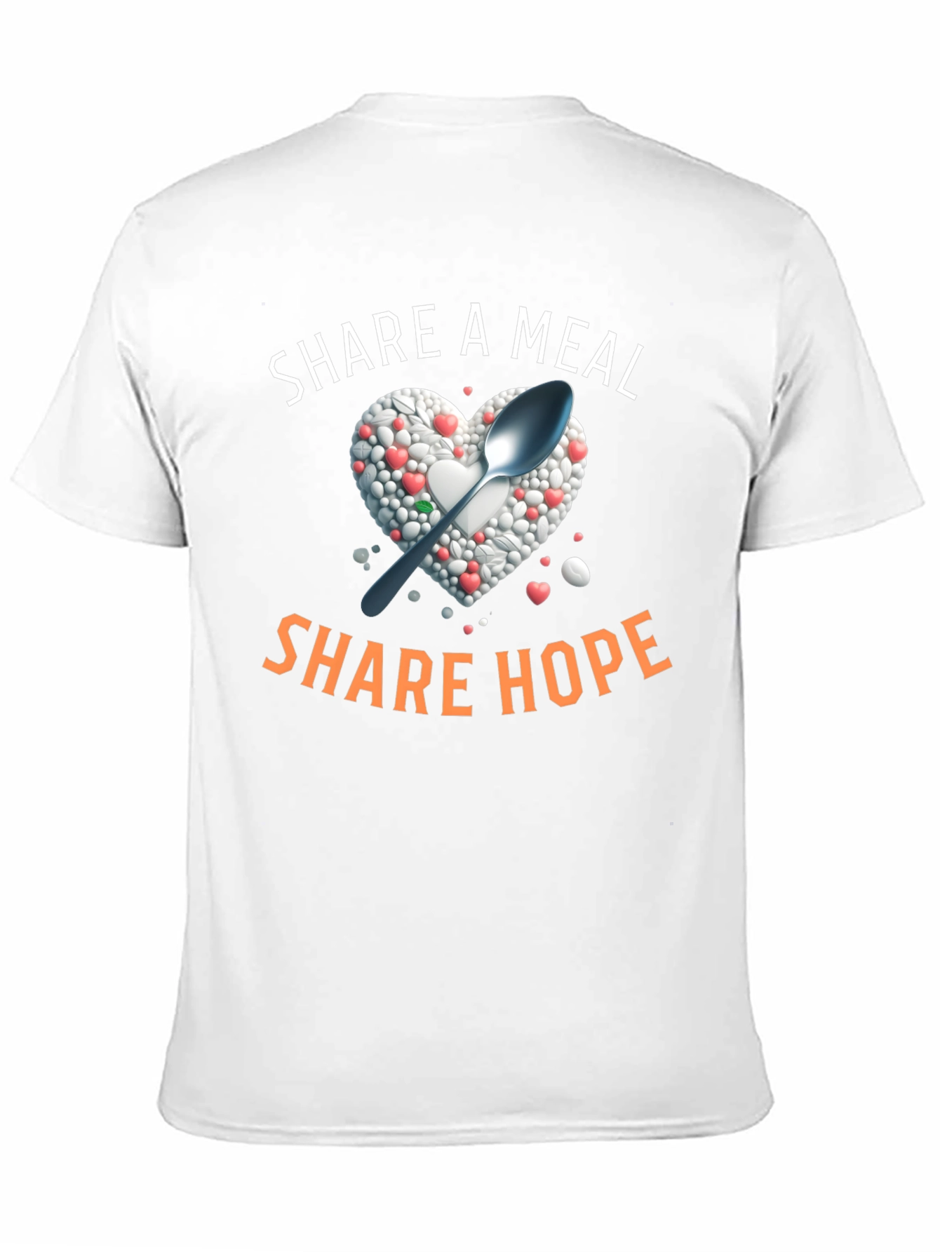 Share A Meal T-Shirt - Heart & Spoon Design