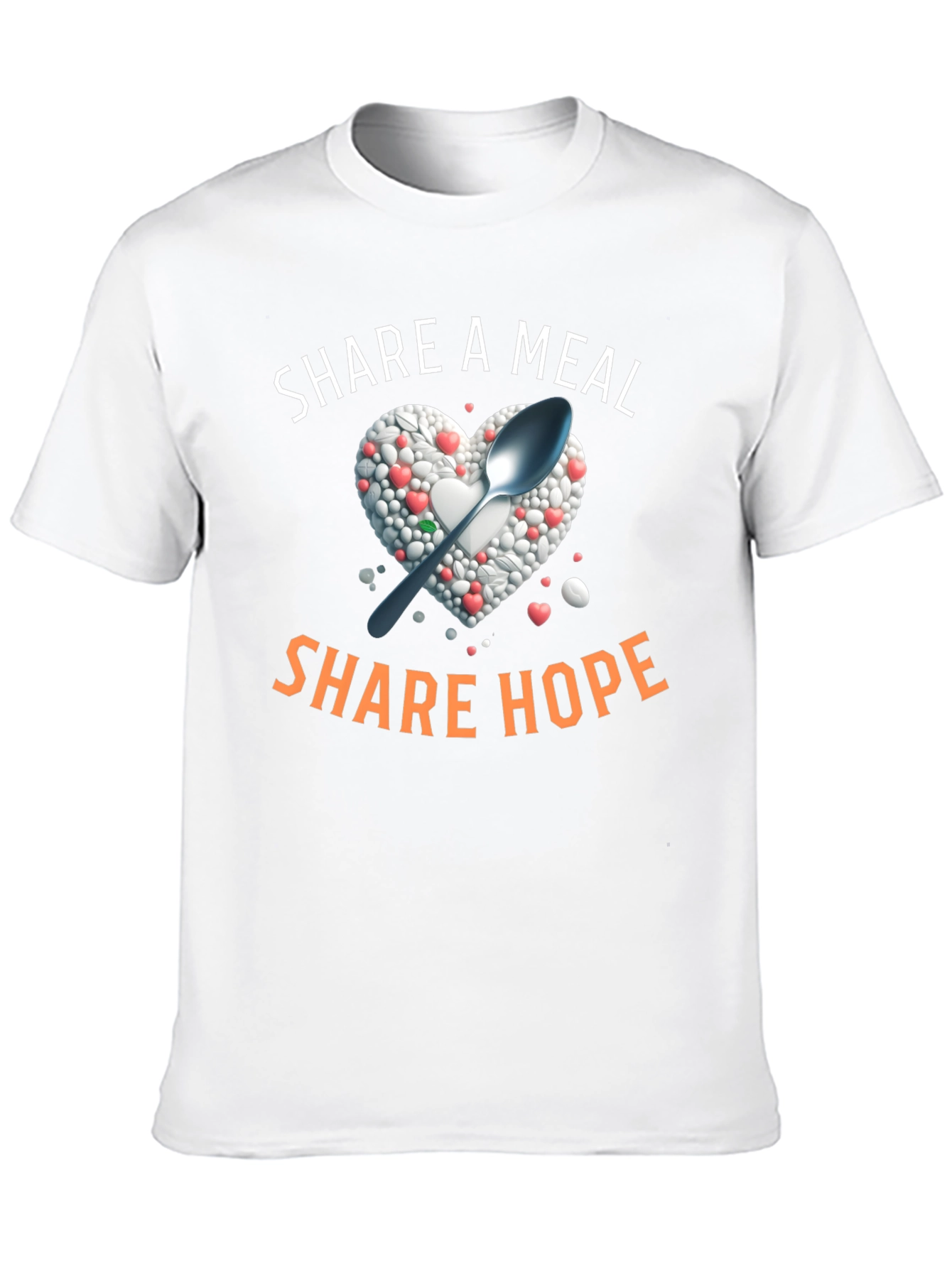 Share A Meal T-Shirt - Heart & Spoon Design