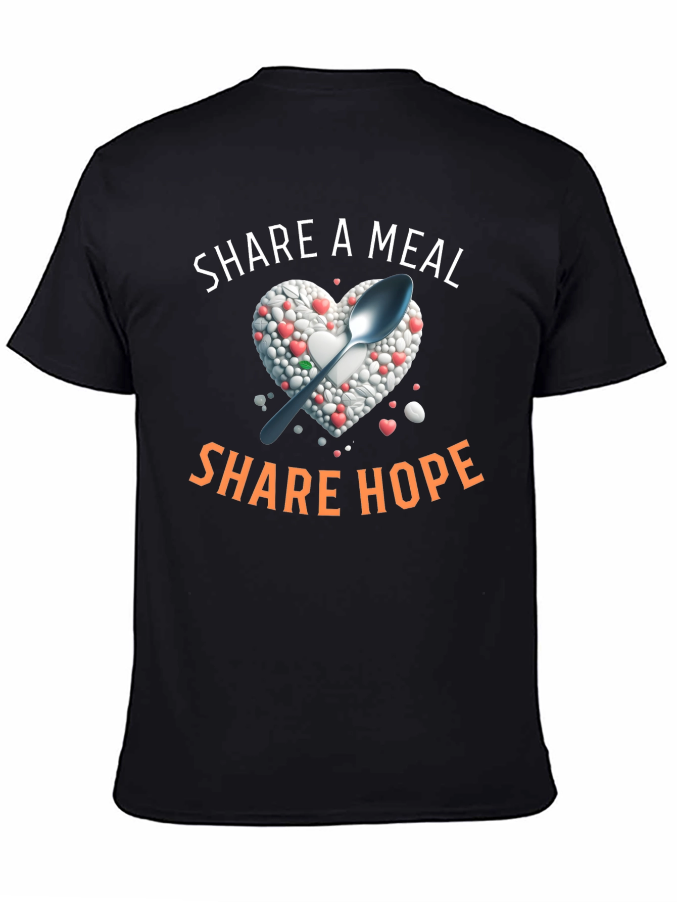 Share A Meal T-Shirt - Heart & Spoon Design