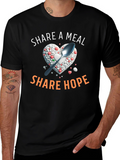 Share A Meal T-Shirt - Heart & Spoon Design