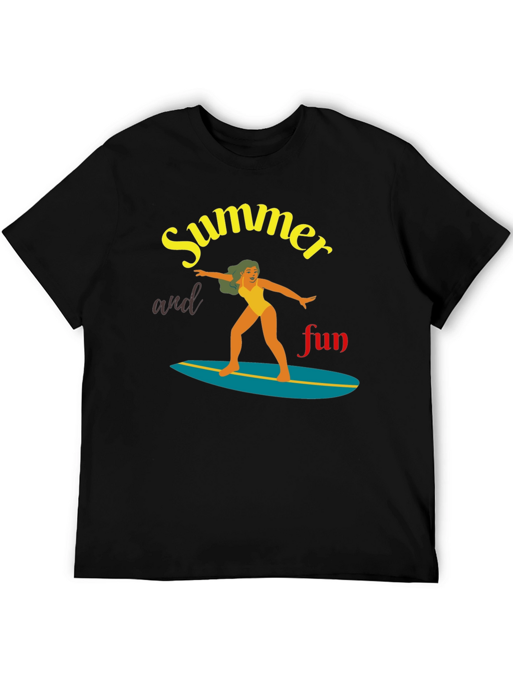 Summer Fun Surfing T-Shirt | Unisex Tee