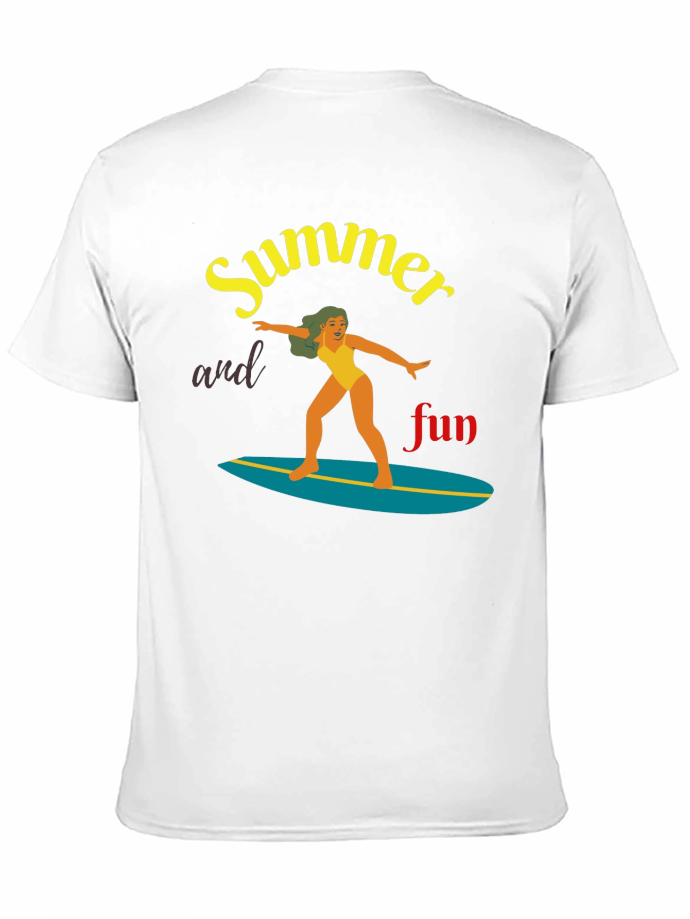 Summer Fun Surfing T-Shirt | Unisex Tee