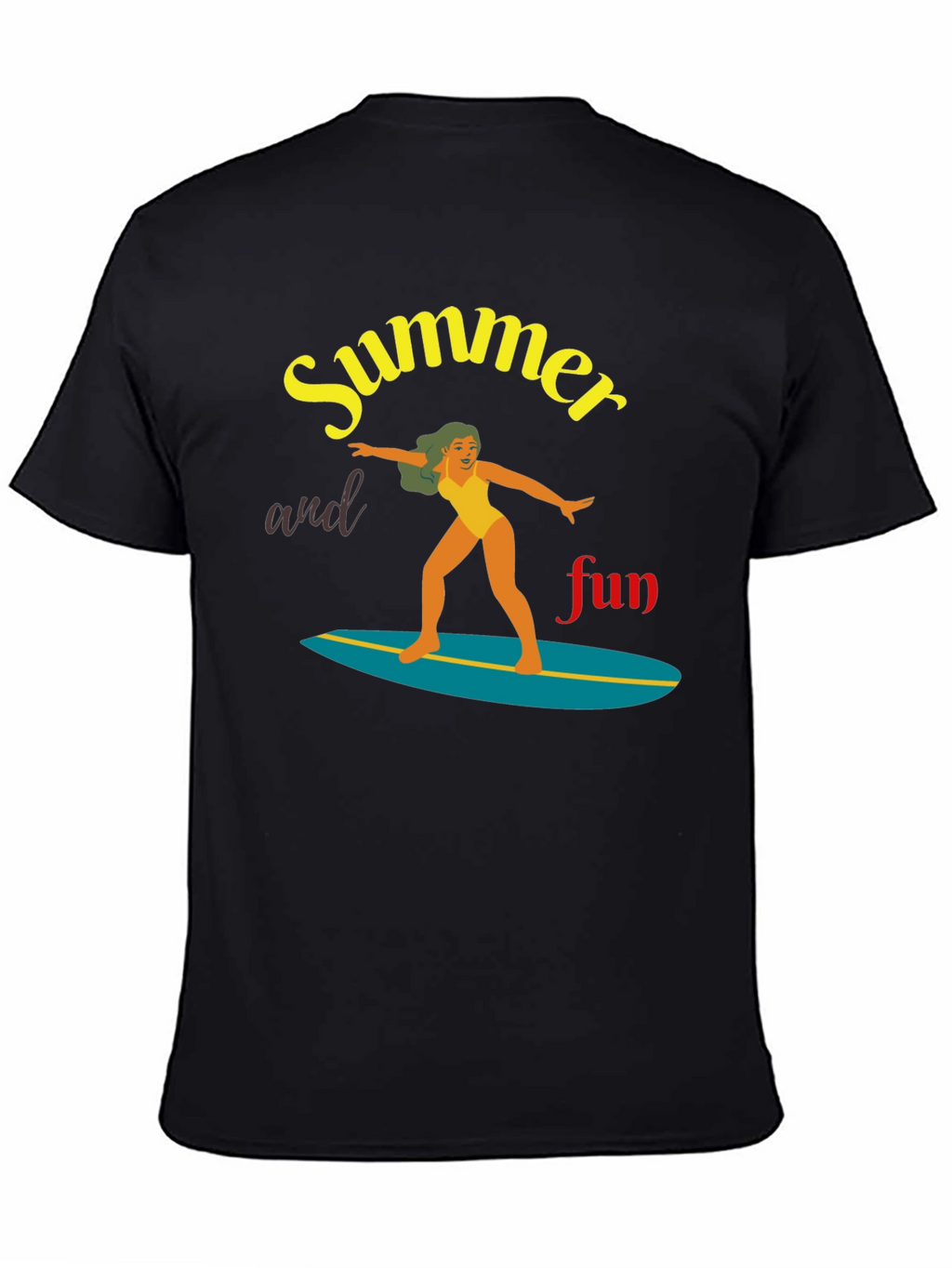 Summer Fun Surfing T-Shirt | Unisex Tee