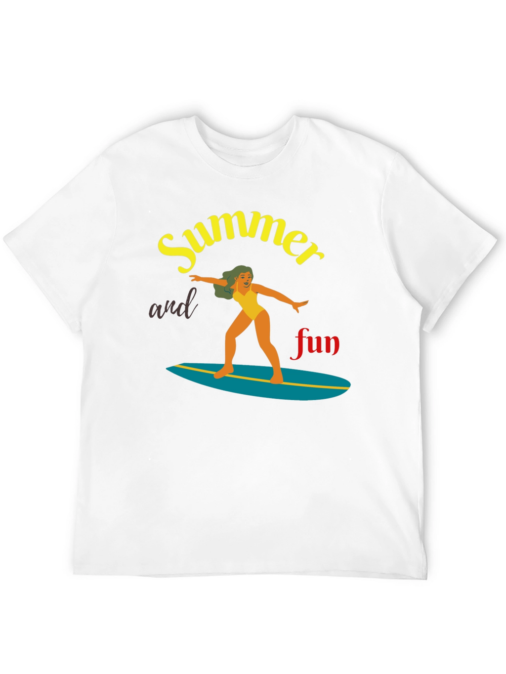 Summer Fun Surfing T-Shirt | Unisex Tee