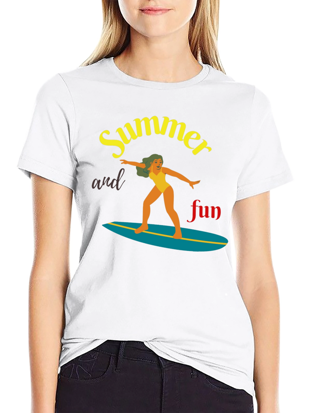 Summer Fun Surfing T-Shirt | Unisex Tee