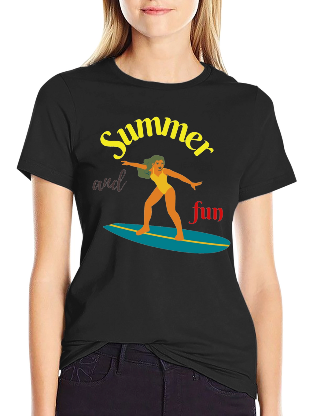 Summer Fun Surfing T-Shirt | Unisex Tee