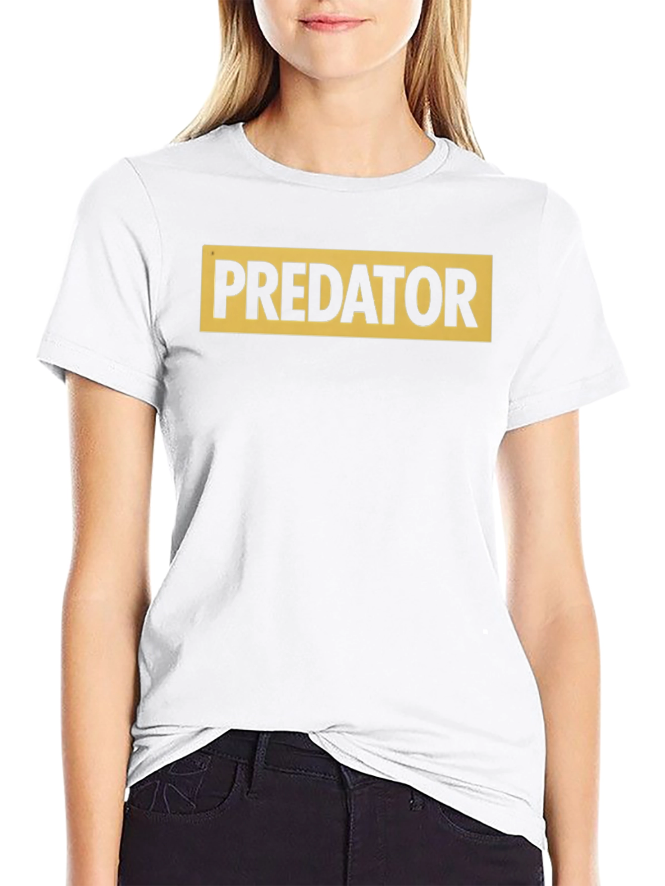 Predator Graphic Tee - Black Cotton T-Shirt