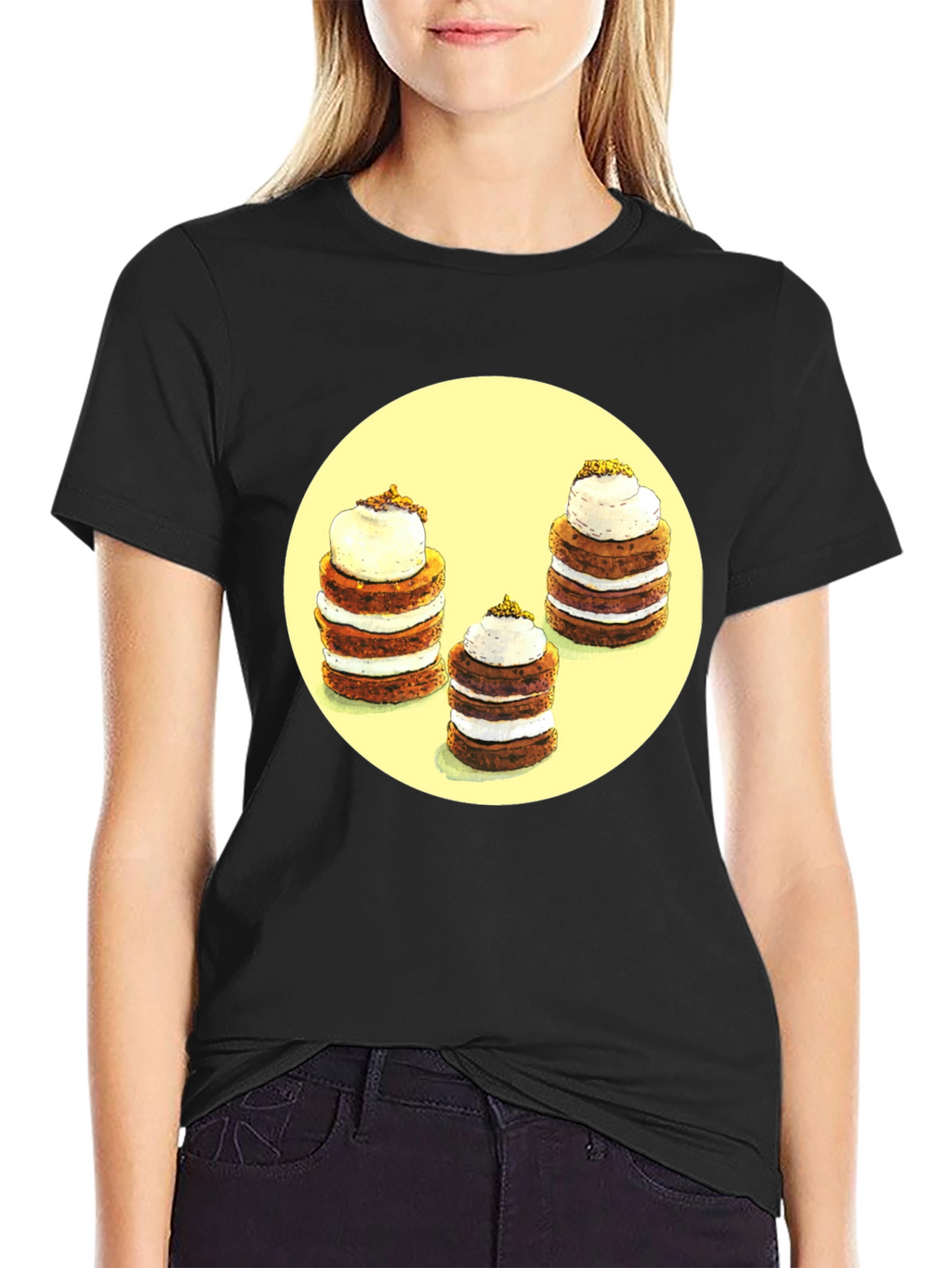 Pancake Stack Graphic Tee - Foodie Fashion