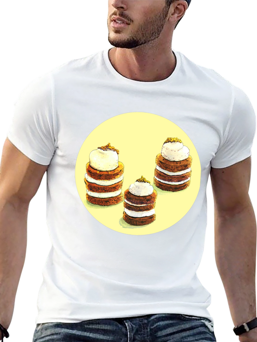Pancake Stack Graphic Tee - Foodie Fashion