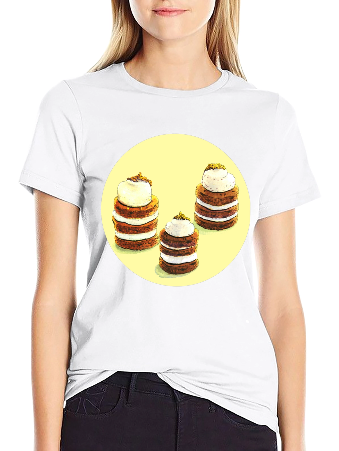 Pancake Stack Graphic Tee - Foodie Fashion
