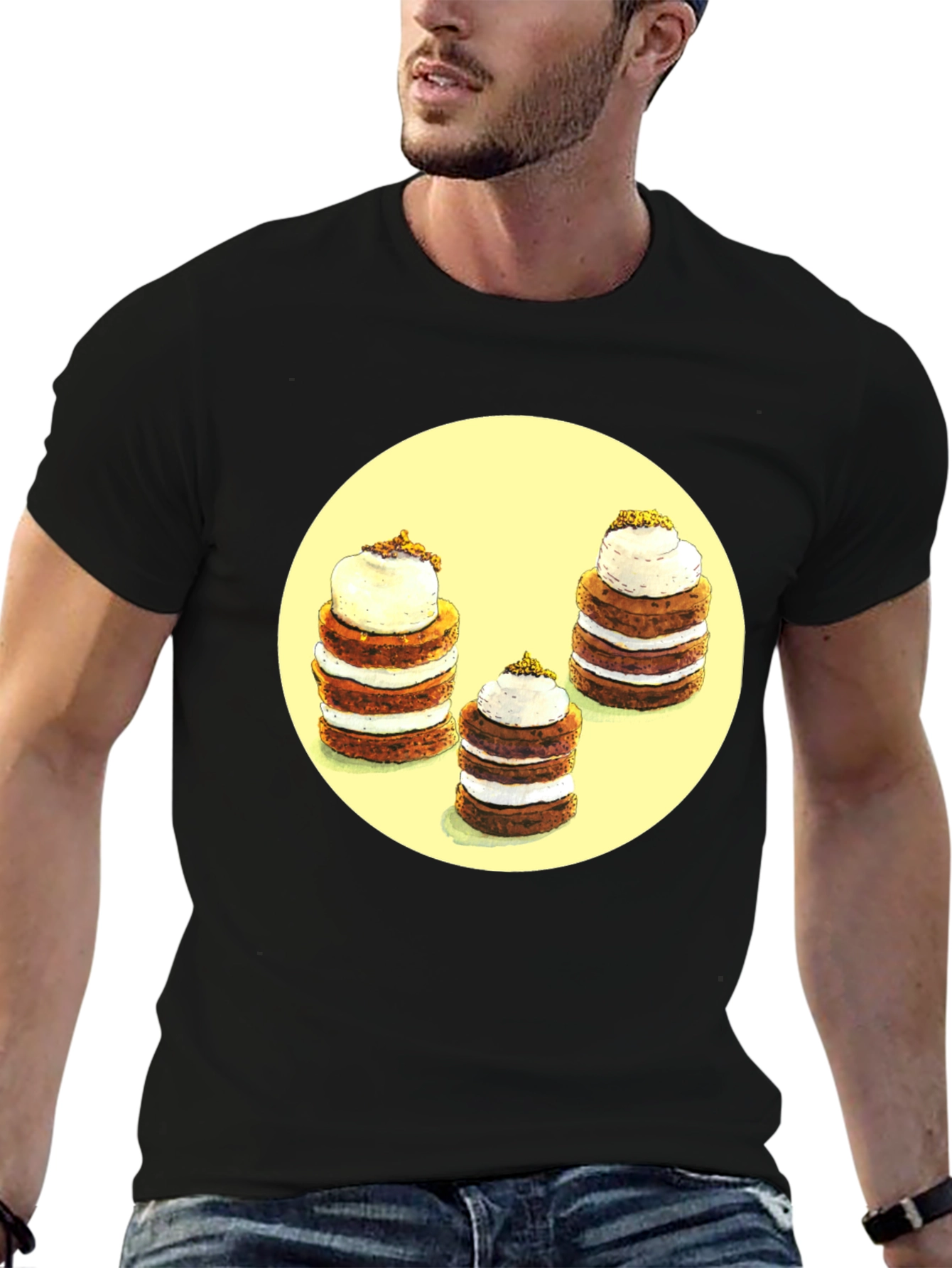 Pancake Stack Graphic Tee - Foodie Fashion
