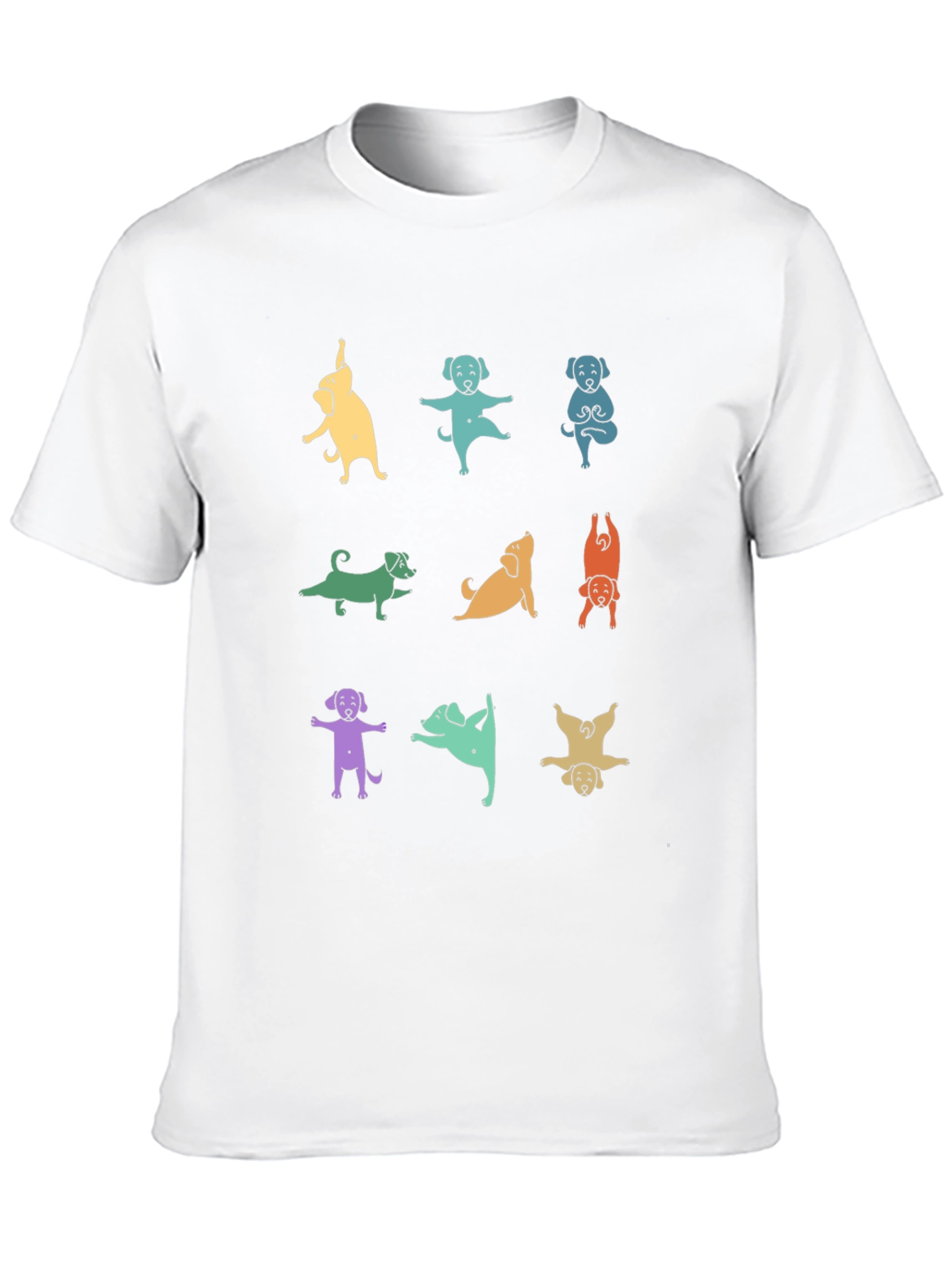 Yoga Dogs Graphic T-Shirt - Funny Animal Lover Tee