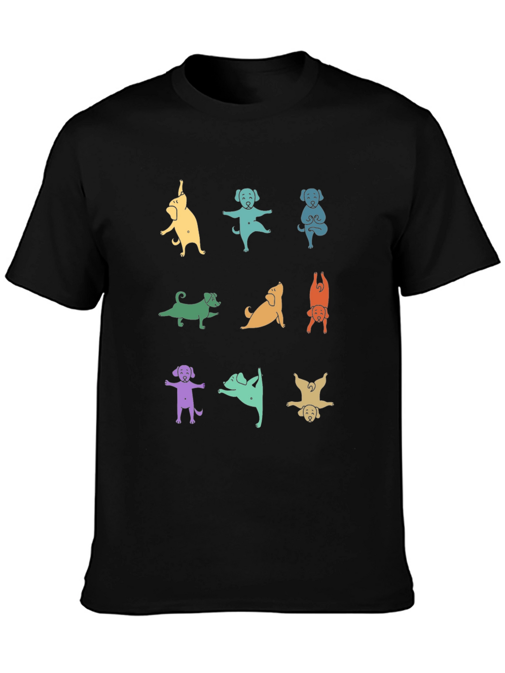 Yoga Dogs Graphic T-Shirt - Funny Animal Lover Tee