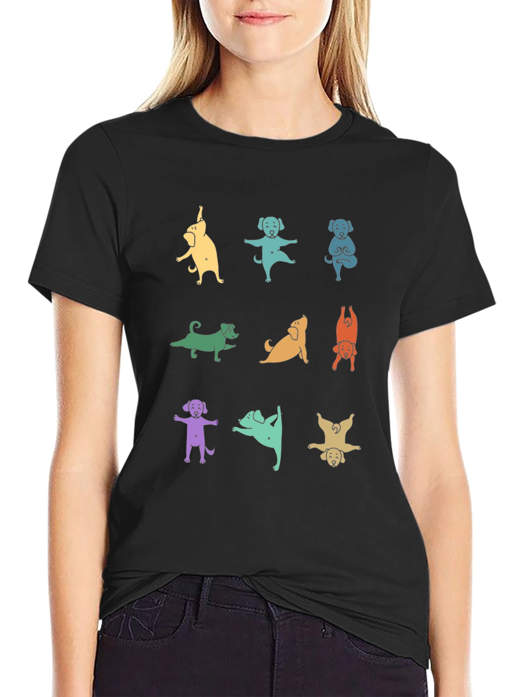 Yoga Dogs Graphic T-Shirt - Funny Animal Lover Tee
