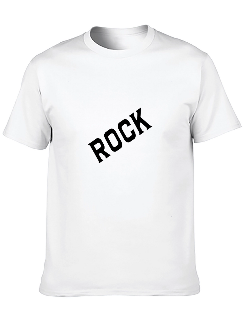 Rock Graphic T-Shirt - Black Crew Neck