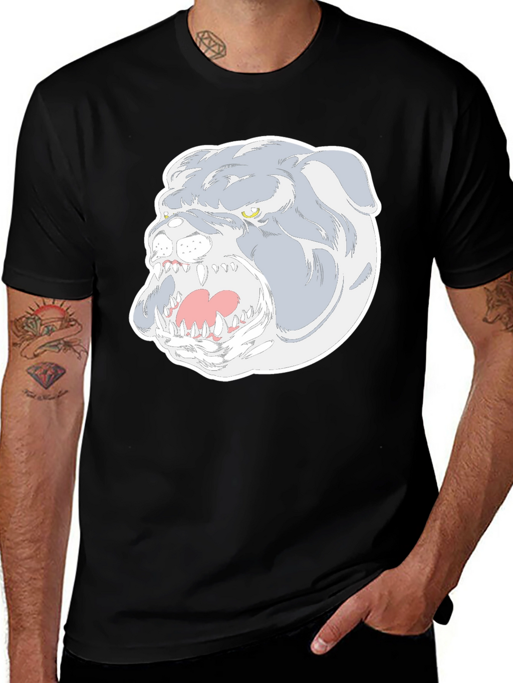 Bulldog Graphic Tee - Fierce Dog Lover Shirt