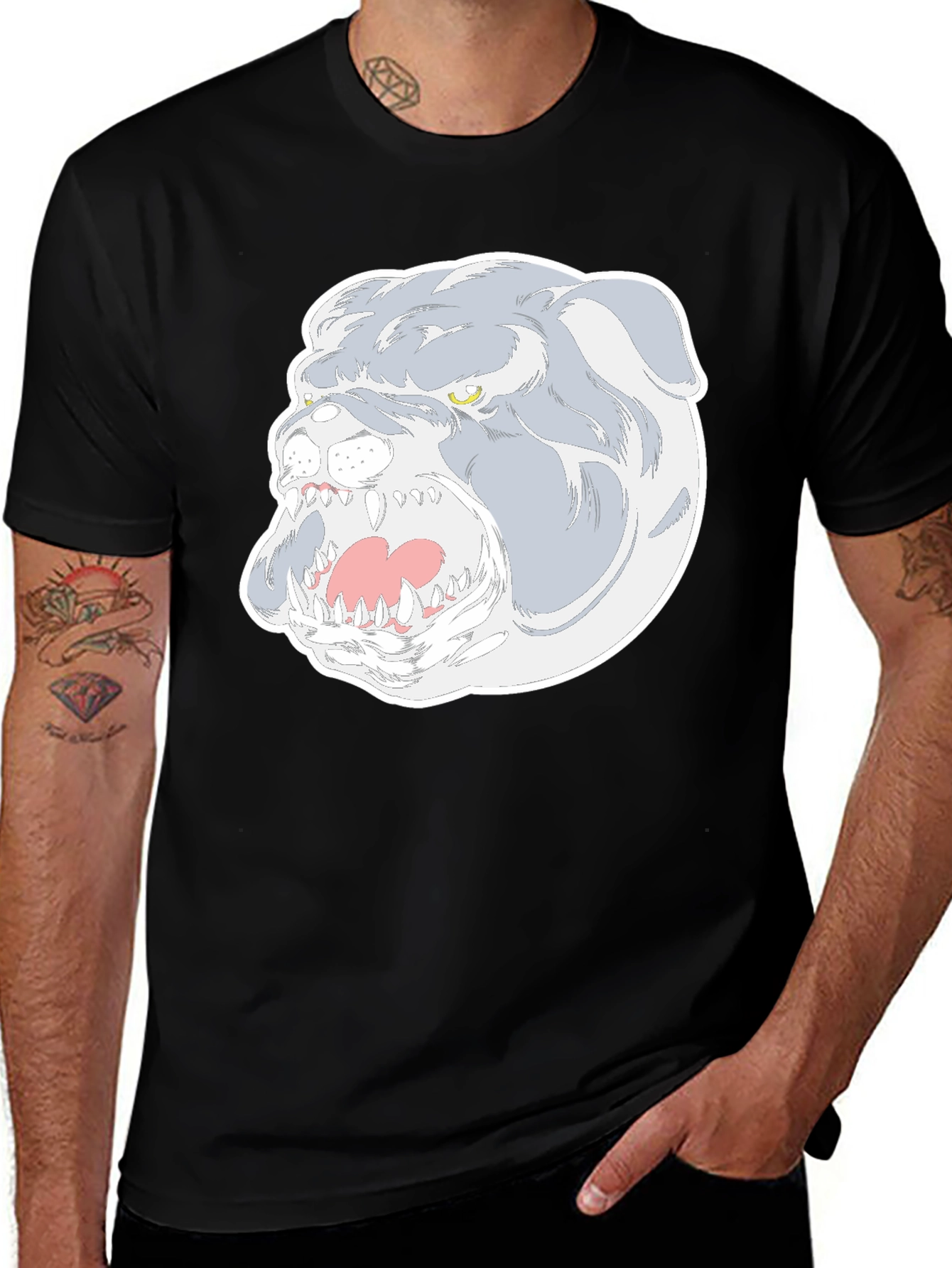 Bulldog Graphic Tee - Fierce Dog Lover Shirt