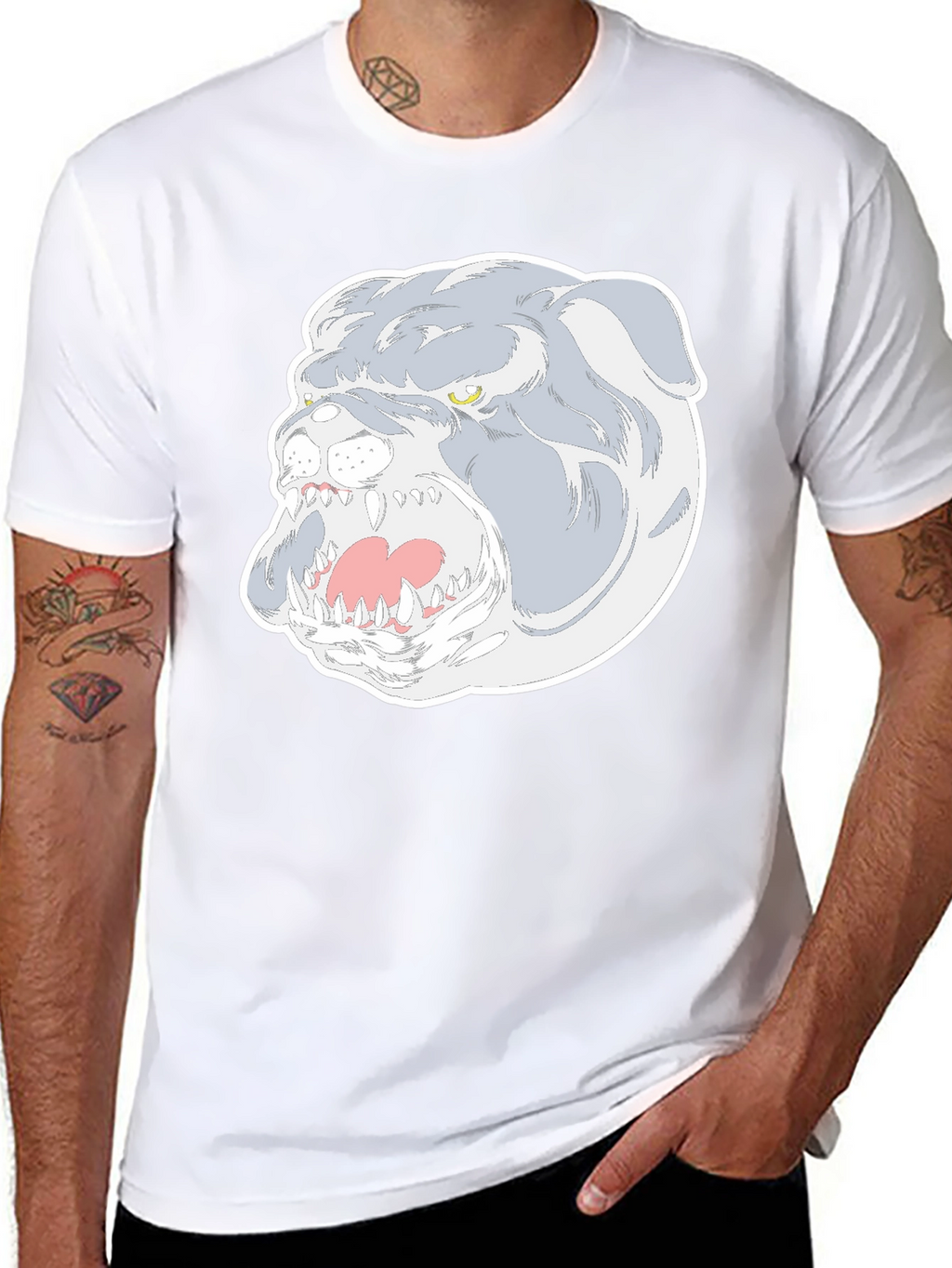 Bulldog Graphic Tee - Fierce Dog Lover Shirt