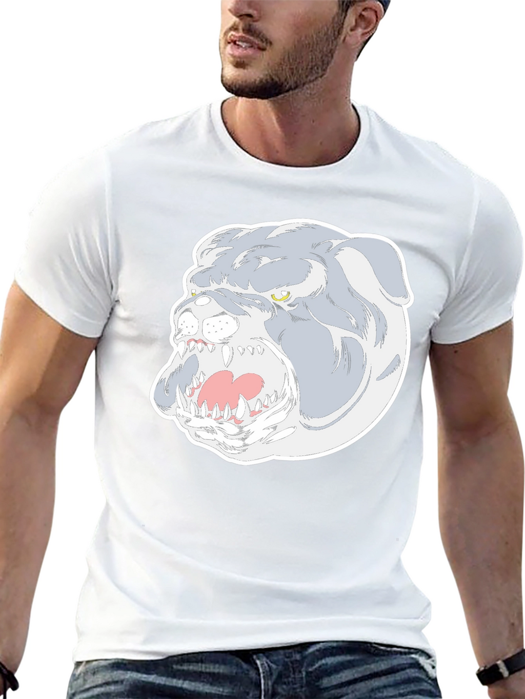 Bulldog Graphic Tee - Fierce Dog Lover Shirt