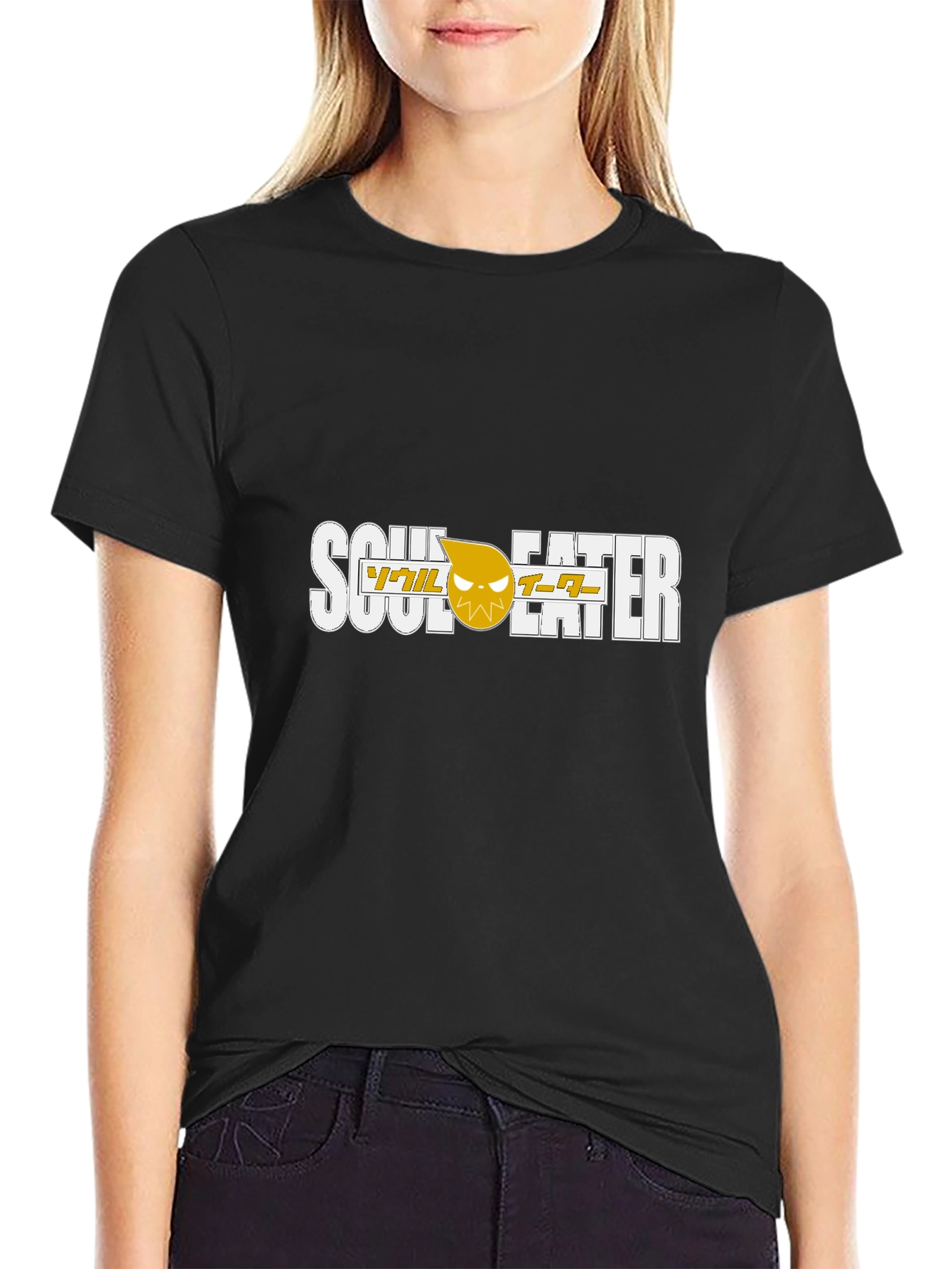 Soul Eater Anime Graphic Black T-Shirt