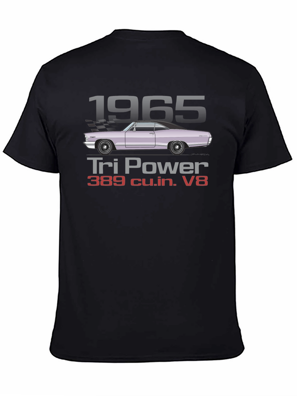 1965 Tri Power V8 Car T-Shirt