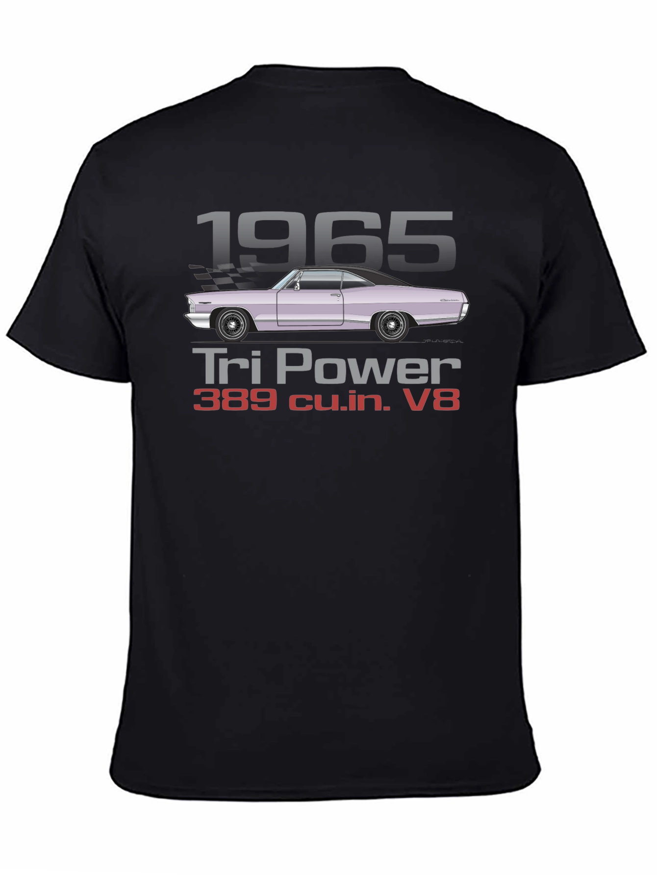 1965 Tri Power V8 Car T-Shirt