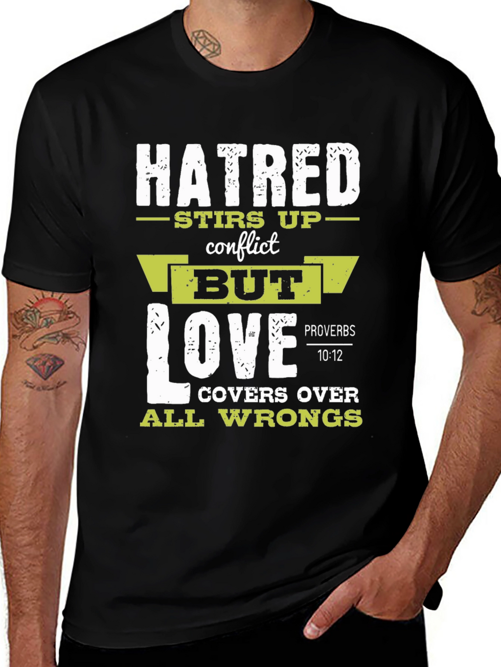 Hatred Stirs Up Conflict Graphic T-Shirt