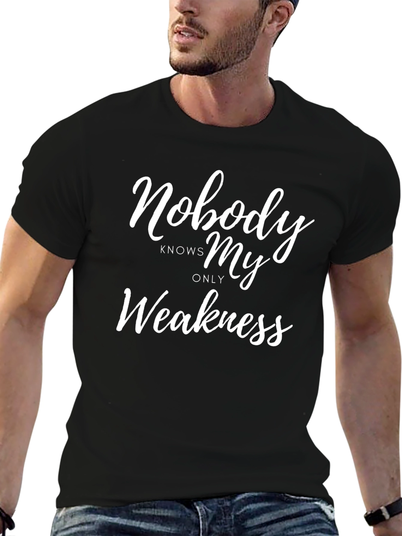 Nobody Knows My Only Weakness Graphic T-Shirt