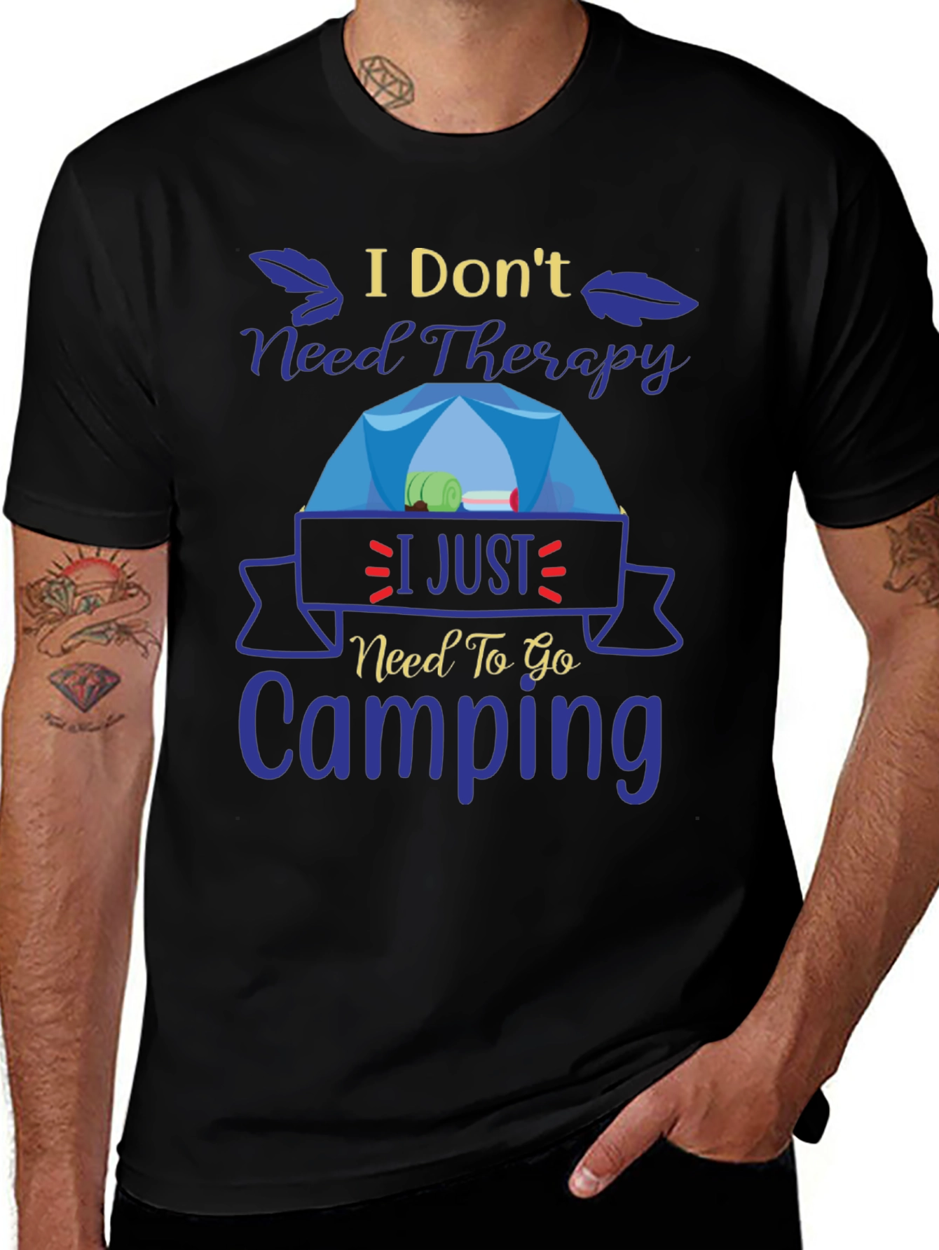 Camping Therapy T-Shirt: Nature Lover Tee