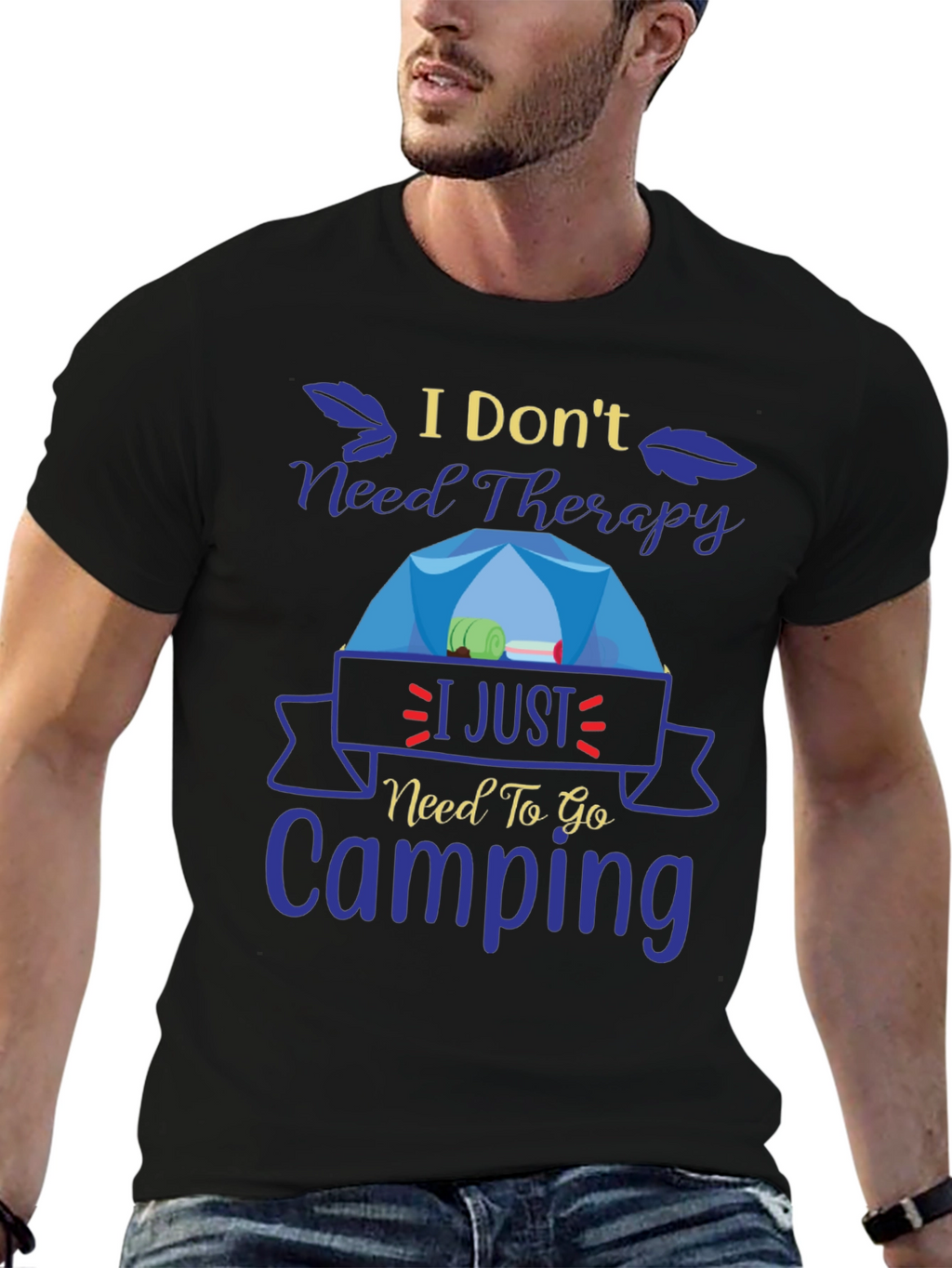 Camping Therapy T-Shirt: Nature Lover Tee