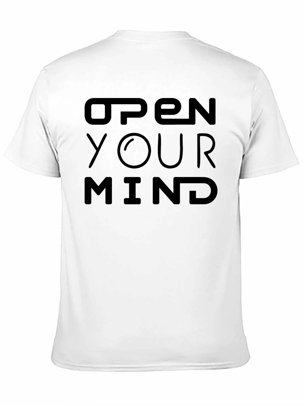 Open Your Mind Black Graphic Tee - Unisex Design