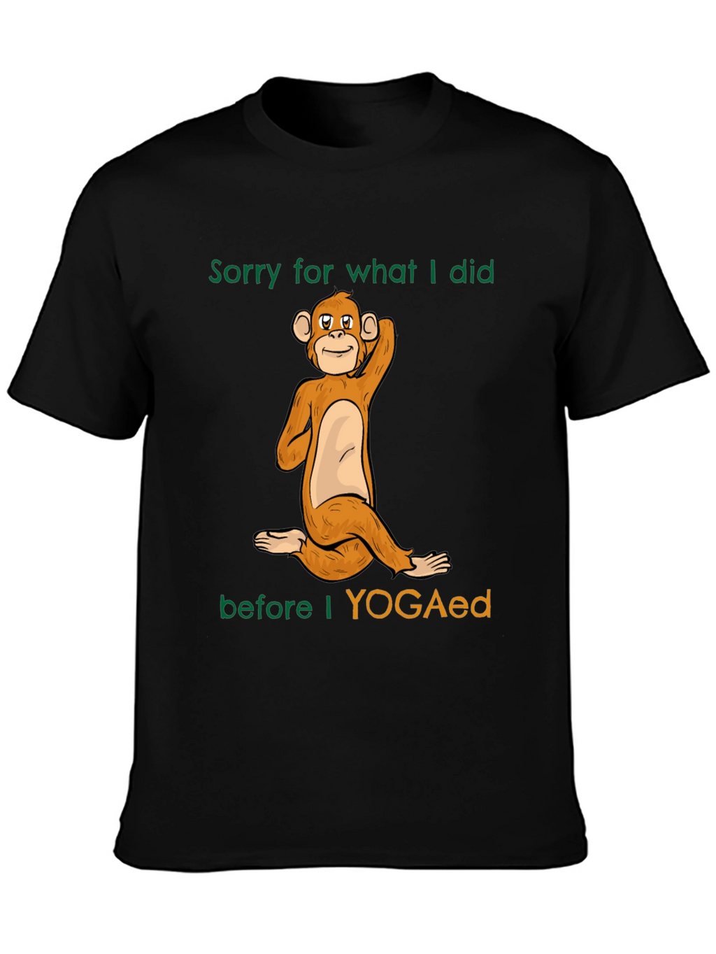 Yoga Monkey Graphic T-Shirt