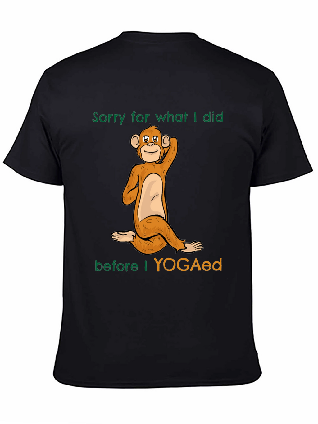 Yoga Monkey Graphic T-Shirt