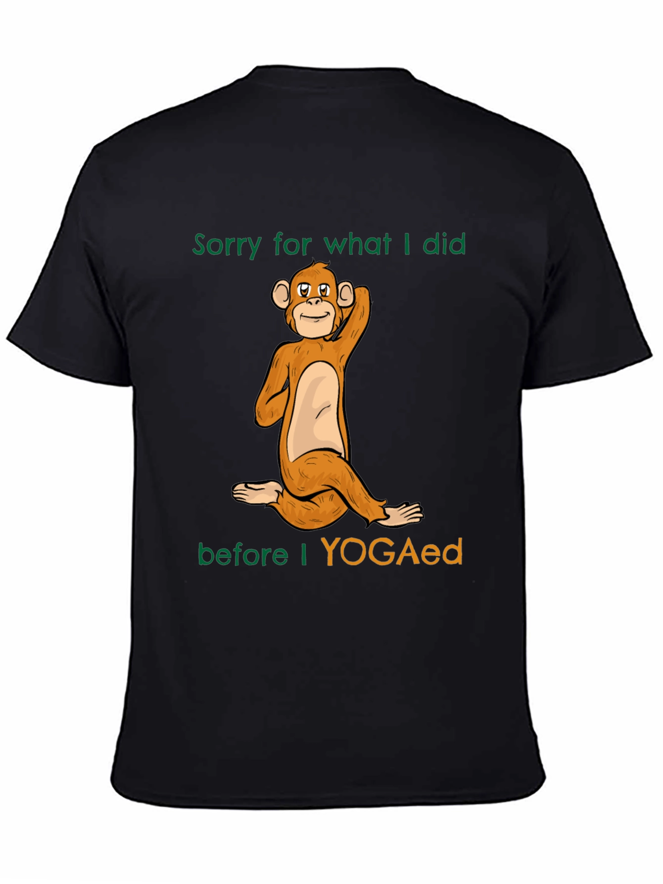 Yoga Monkey Graphic T-Shirt