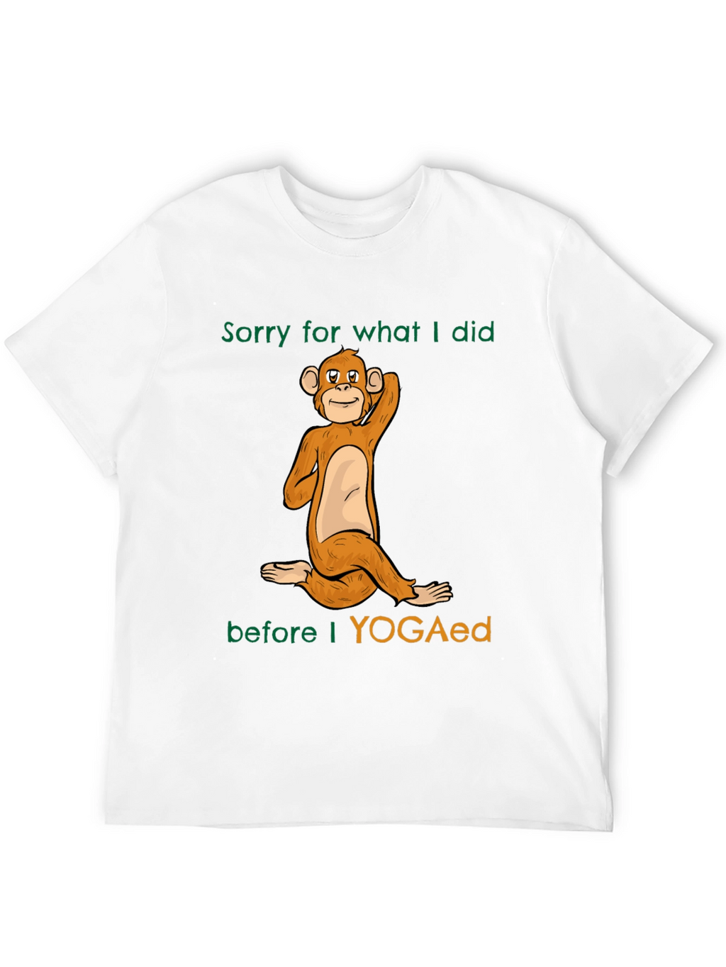 Yoga Monkey Graphic T-Shirt