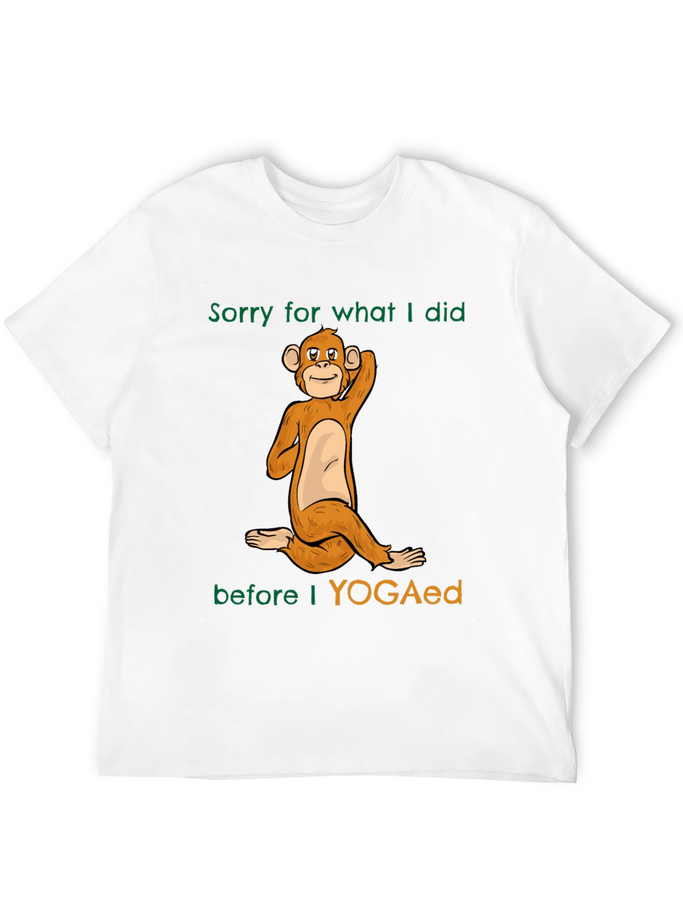 Yoga Monkey Graphic T-Shirt