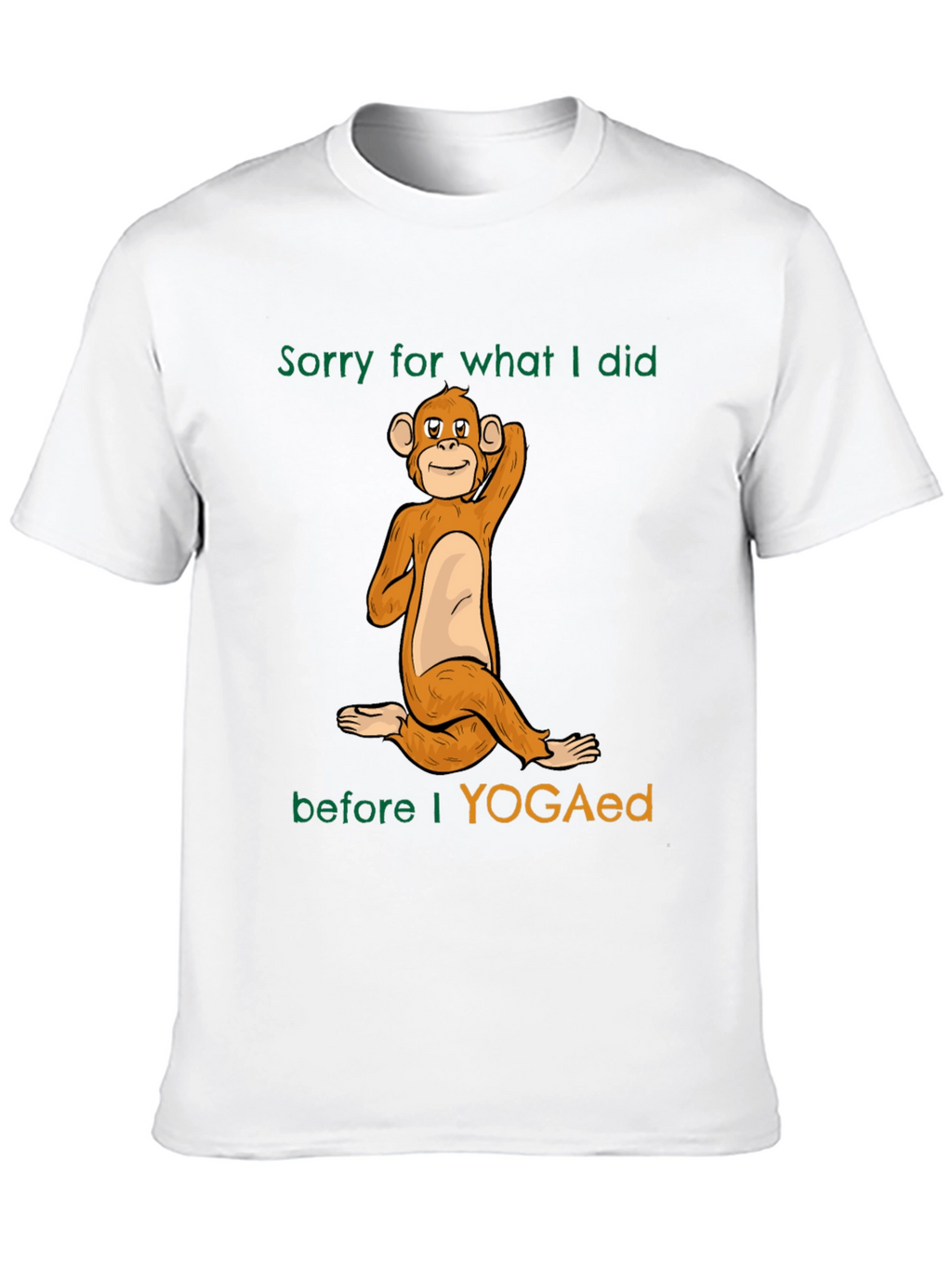 Yoga Monkey Graphic T-Shirt