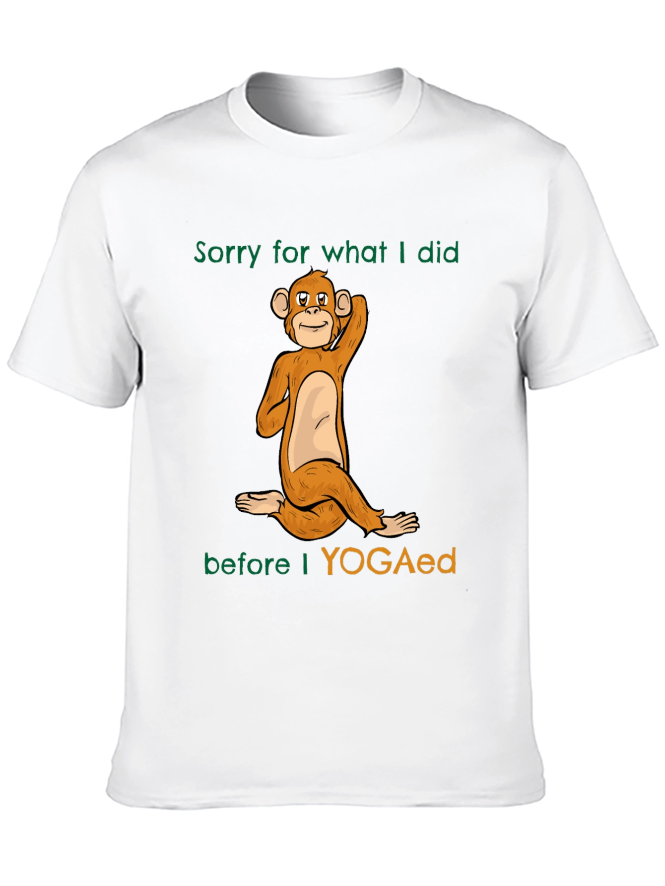 Yoga Monkey Graphic T-Shirt
