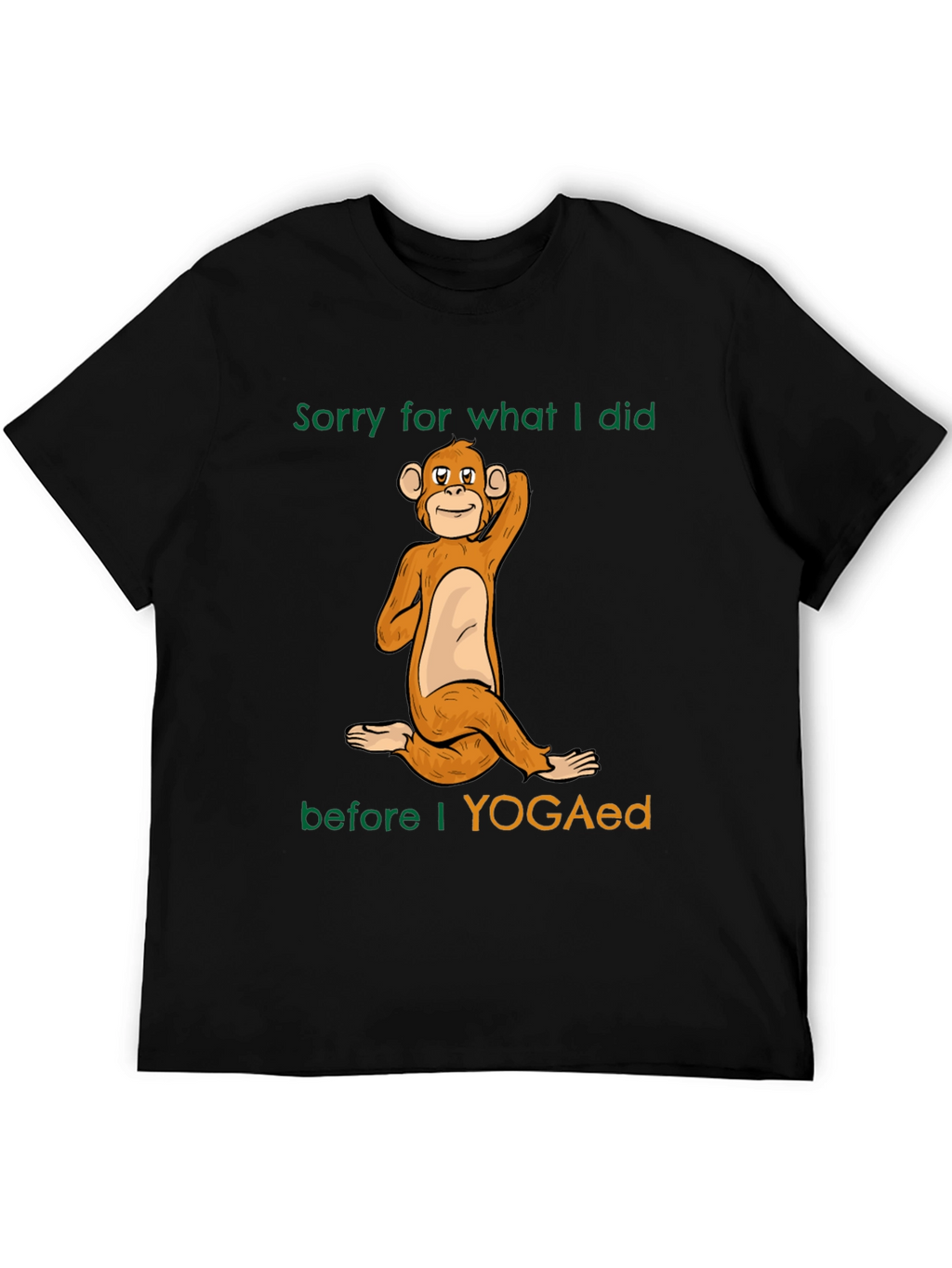 Yoga Monkey Graphic T-Shirt